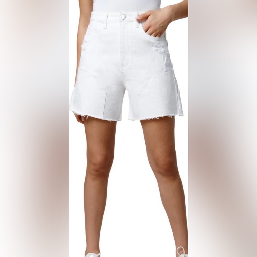 NWT Blanknyc High Waist‎ Cutoff Denim Carpenter Shorts Sz 25